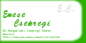 emese csepregi business card